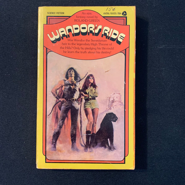 BOOK Roland Green 'Wandor's Ride' (1973) PB science fiction fantasy Avon... signed?
