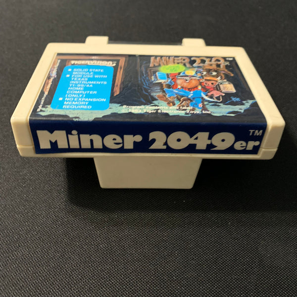 TEXAS INSTRUMENTS TI 99/4A Miner 2049er (1983) rare side port cartridg ...