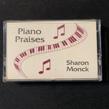 CASSETTE Sharon Monck 'Piano Praises' (1993) tape Christian hymns music
