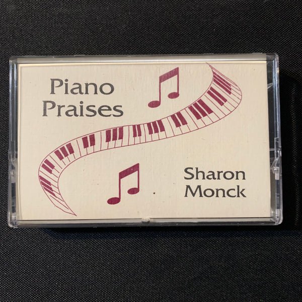 CASSETTE Sharon Monck 'Piano Praises' (1993) tape Christian hymns music
