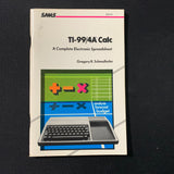 TEXAS INSTRUMENTS TI 99/4A Calc (1984) book electronic spreadsheet