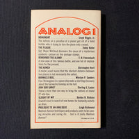 BOOK John W. Campbell 'Analog 1' (1971) PB Popular Library science fiction anthology