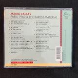 CD Maria Callas 'Paris 1963 and the Rarest Material' import opera Verdi, Rossini, Puccini